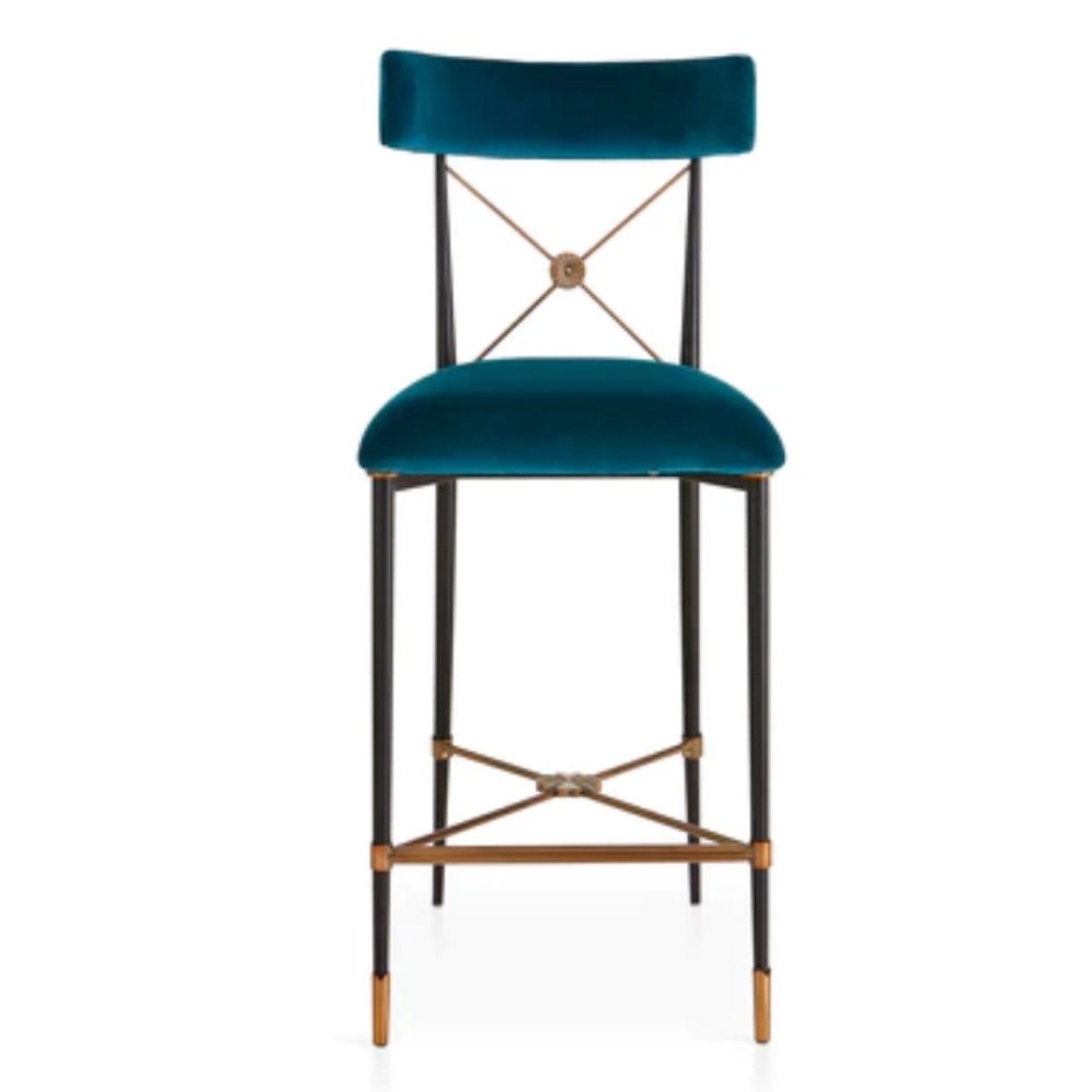 Jonathan Adler Rider Barstool Pair - Picture 4 of 4